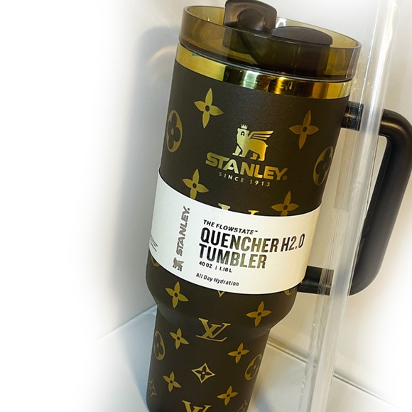 Stanley Louis Vuitton Unique Collaboration 40oz Brown & Gold Tumbler - Picture 5 of 8